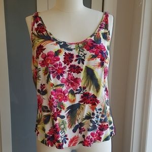 Loose Colorful Floral Tank